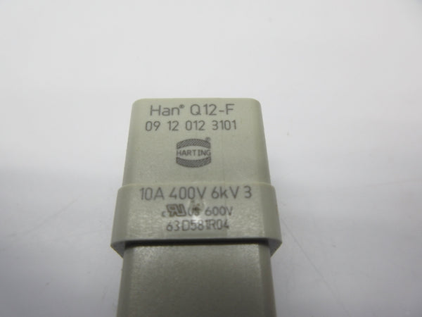 HARTING 09120123101 HANQ12-F 600V 10A NSNP