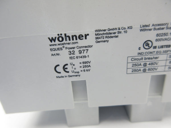 WOHNER 32977 600V 250A NSNP