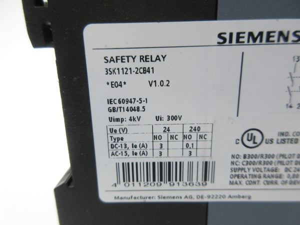 SIEMENS 3SK1121-2CB41 0.05-3S NSNP