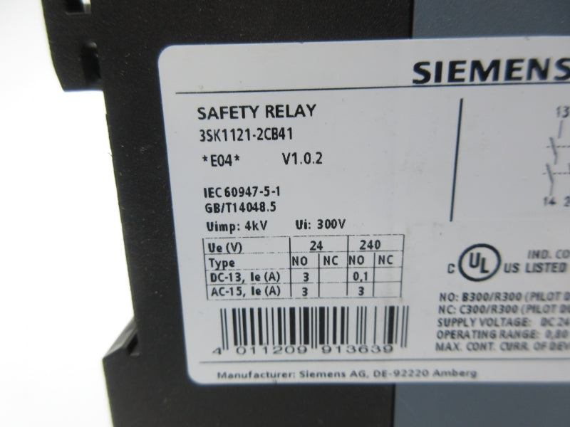 SIEMENS 3SK1121-2CB41 0.05-3S NSNP
