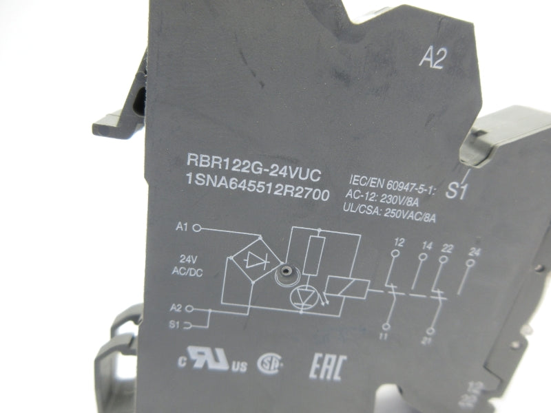 ABB RBR122G-24VUC 1SNA645512R2700 250VAC 8A NSNP