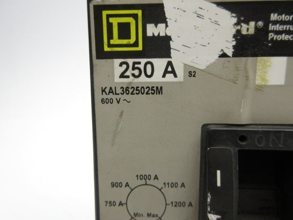 SQUARE D KAL3625025M 600V 250A NSNP