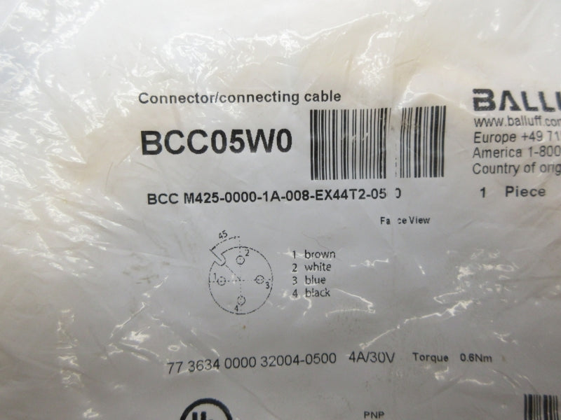 BALLUFF BCC05W0 BCCM425-0000-1A-008-EX44T2-05000 30V 4A NSNP