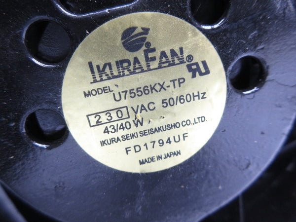 IKURA FAN U7556KX-TP 230VAC UNMP