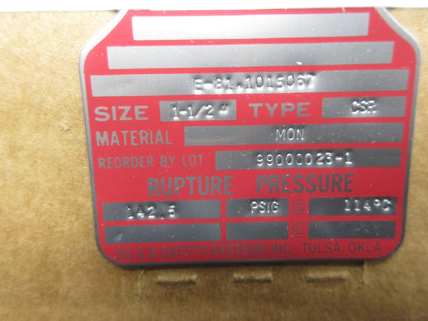 BS&B CSR 142.5PSI 1-1/2" NSMP