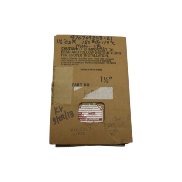 BS&B CSR 157PSI 1-1/2" NSMP