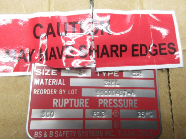 BS&B CSR 300PSI 2" NSMP