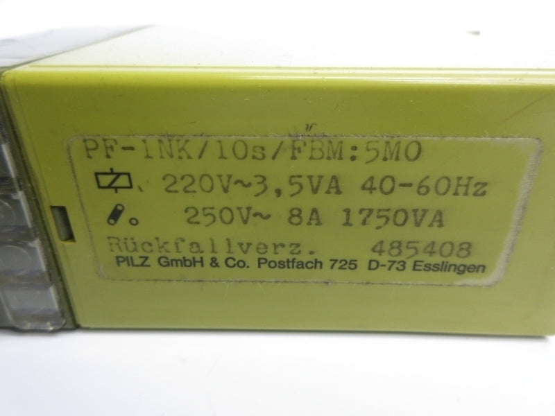 PILZ PF-1NK/10S/FBM:5MO 220V NSNP