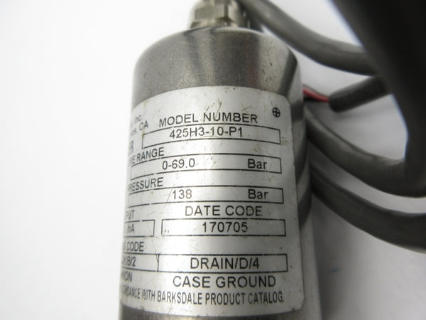 BARKSDALE 425H3-10-P1 12-30VDC 0-1000PSI NSNP
