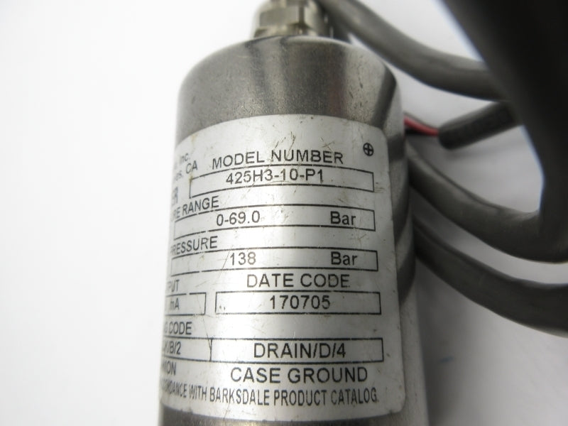 BARKSDALE 425H3-10-P1 12-30VDC 0-1000PSI NSNP