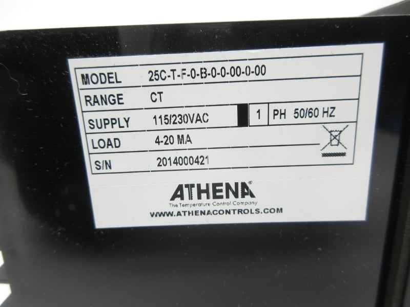 ATHENA 25C-T-F-0-B-0-0-00-0-00 115/230VAC NSNP