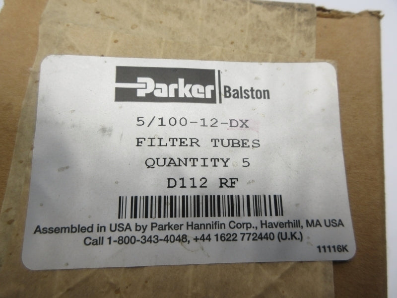 PARKER 5/100-12-DX (PKG OF 5) NSFS