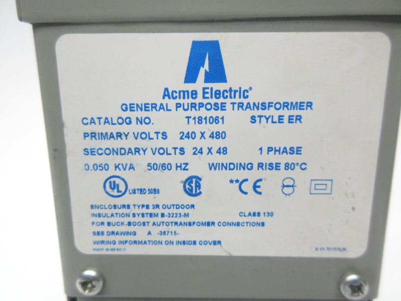ACME ELECTRIC T181061 240/480V NSNP