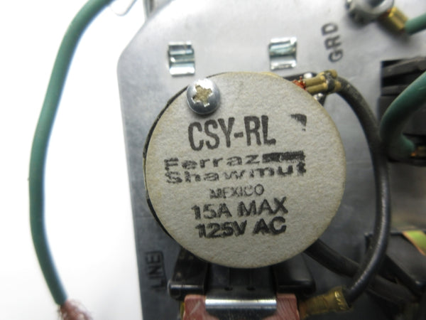 FERRAZ SHAWMUT CSY-RL 125VAC 15A NSNP