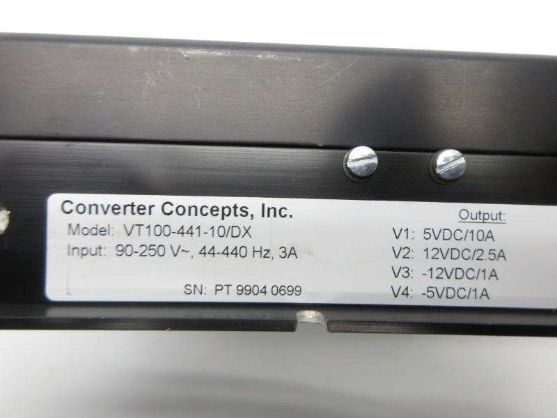 CONVERTER CONCEPTS VT100-441-10/DX 90-250V 3A NSNP