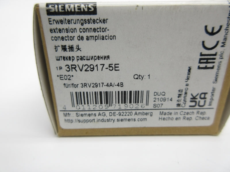 SIEMENS 3RV2917-5E NSMP