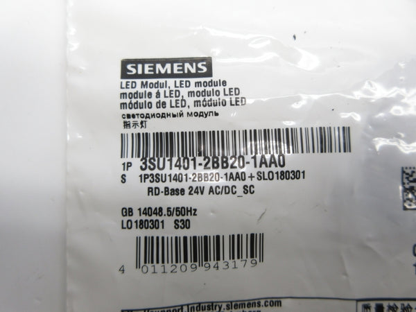 SIEMENS 3SU1401-2BB20-1AA0 24VAC/DC NSMP