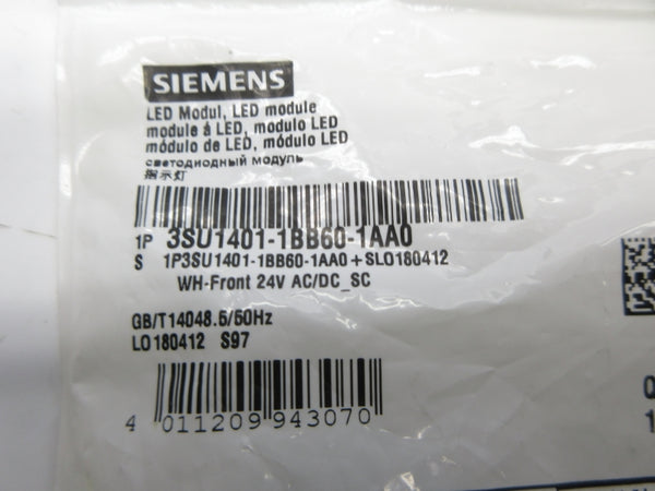 SIEMENS 3SU1401-1BB60-1AA0 24VAC/DC NSMP