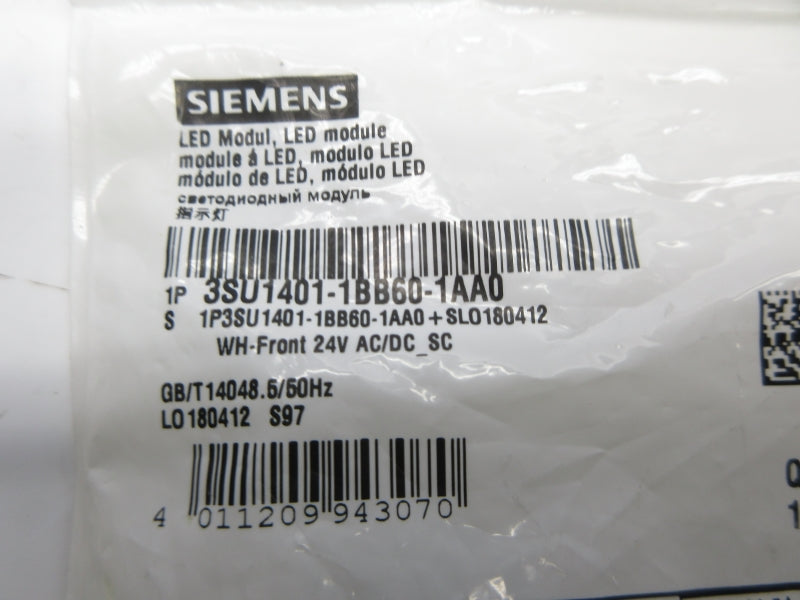 SIEMENS 3SU1401-1BB60-1AA0 24VAC/DC NSMP