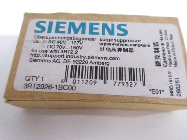 SIEMENS 3RT2926-1BC00 48-127VAC NSMP