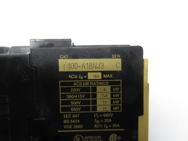 ALLEN BRADLEY 100-A18NJ3 SER. C 24V NSNP