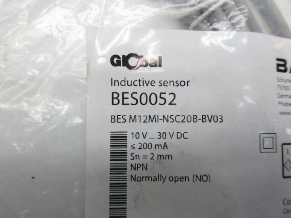 BALLUFF BES0052 BES M12MI-NSC20B-BV03 10-30VDC NSMP