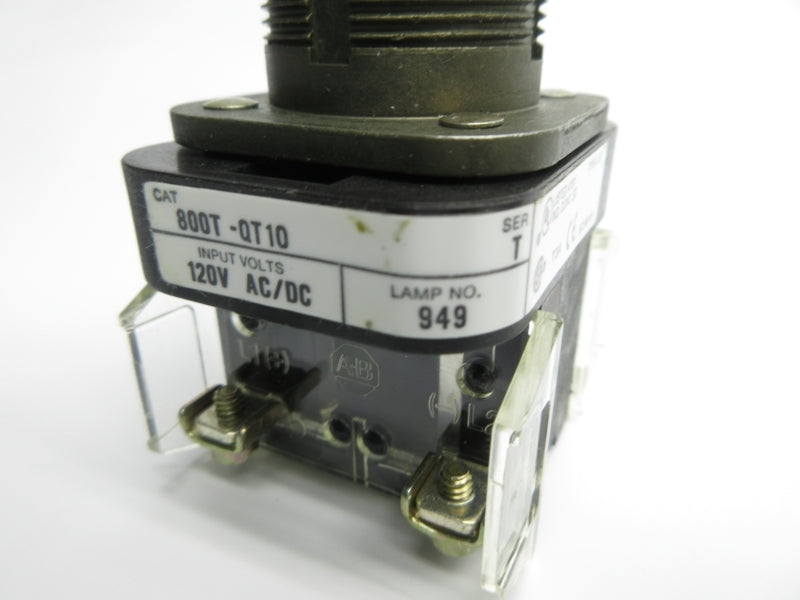 ALLEN BRADLEY 800T-QT10 SER. T 120VAC/DC NSNP