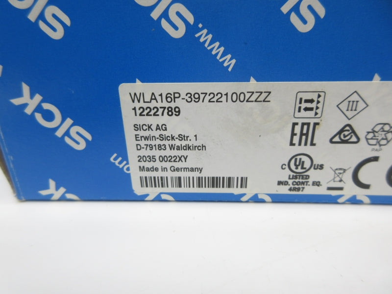 SICK WLA16P-39722100ZZZ 1222789 10-30VDC NSMP