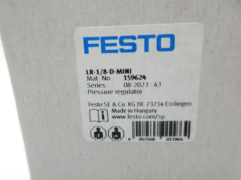 FESTO LR-1/8-D-MINI 159624 240PSI (AS PICTURED) NSMP
