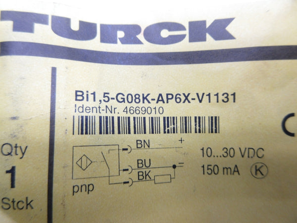 TURCK BI1,5-G08K-AP6X-V1131 4669010 10-30VDC NSMP