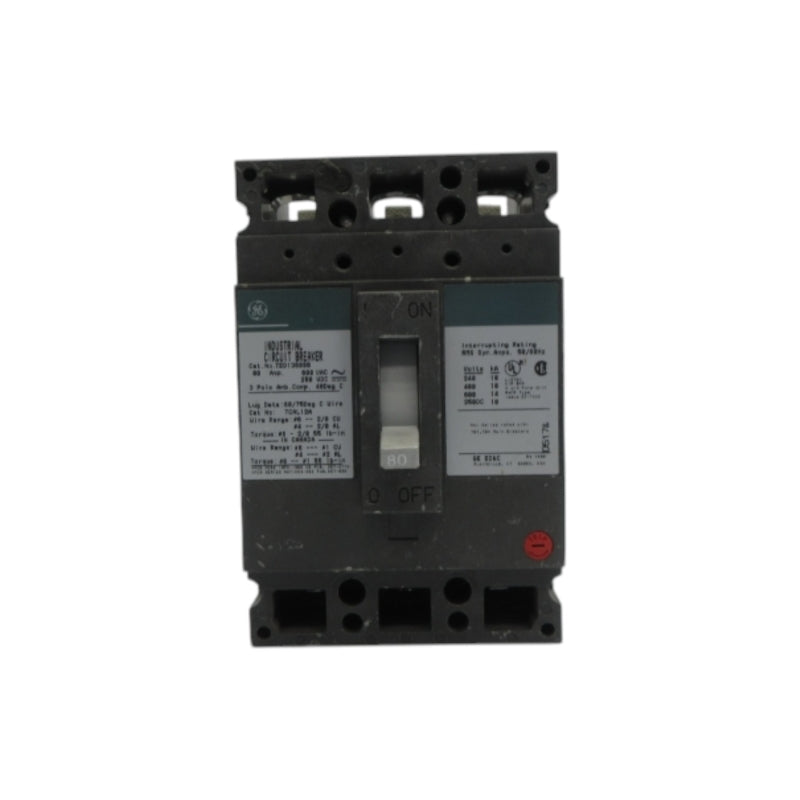 GENERAL ELECTRIC TED136080 600VAC 80A NSNP