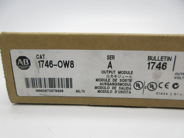 ALLEN BRADLEY 1746-OW8 SER. A 5-265VAC DATE: 2011 NSFS
