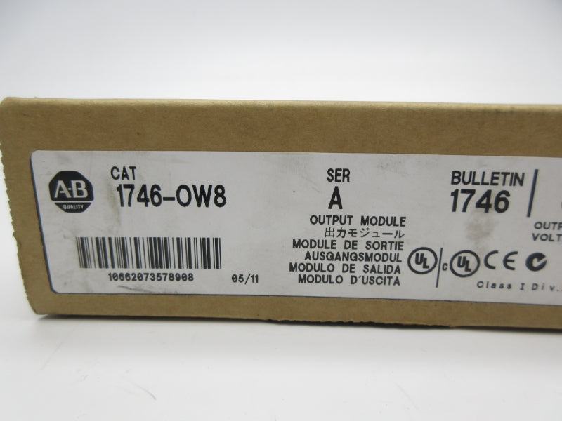 ALLEN BRADLEY 1746-OW8 SER. A 5-265VAC DATE: 2011 NSFS