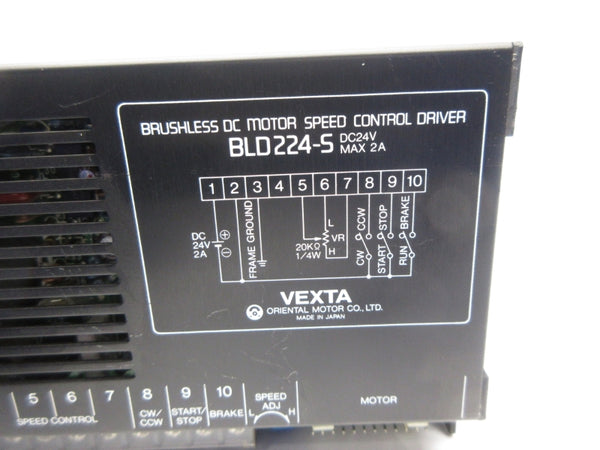 ORIENTAL MOTOR BLD224-S 24VDC 2A NSNP