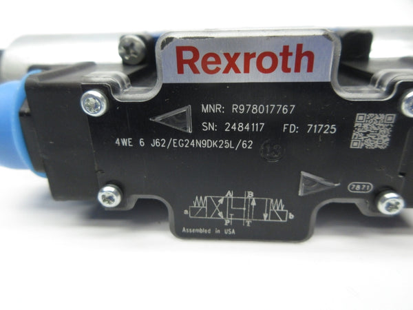REXROTH R978017767 4 WE 6 J62/EG24N9DK25L/62 24VDC NSNP
