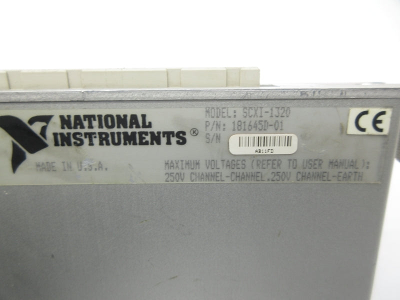 NATIONAL INSTRUMENTS SCXI-1320 181645D-01 250V NSNP