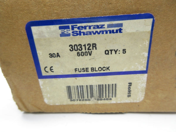 FERRAZ SHAWMUT 30312R 600V 30A (PKG OF 5) NSMP