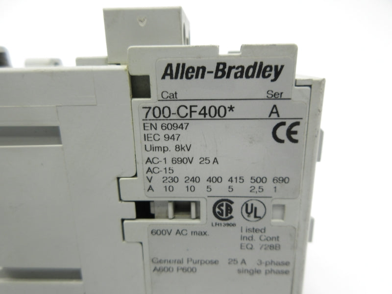 ALLEN BRADLEY 700-CF400D SER. A 110V NSNP