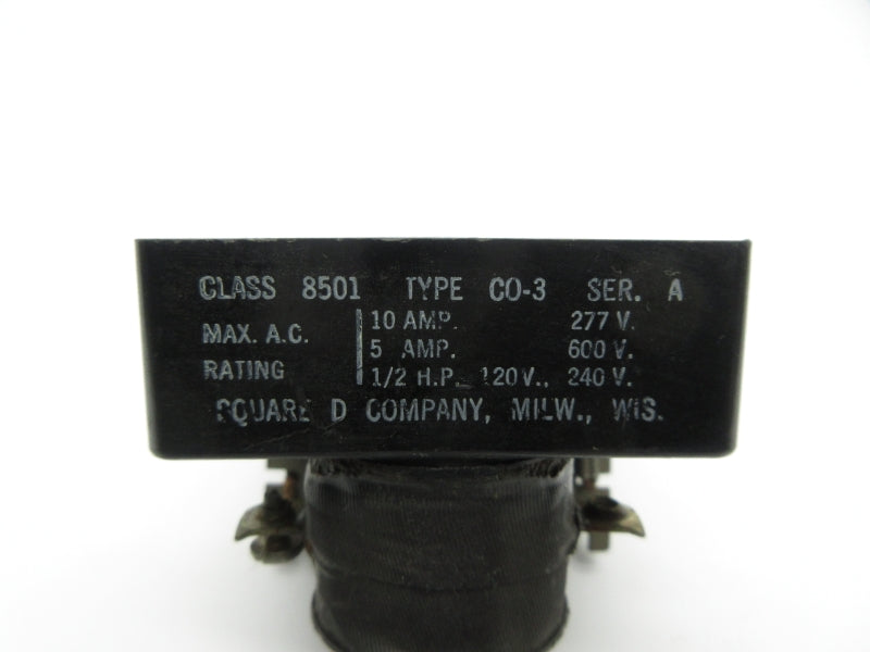 SQUARE D 8501 CO-3 SER. A 277VAC 10A NSNP