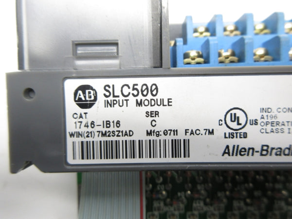 ALLEN BRADLEY 1746-IB16 SER. C 10-30VDC (NO DOOR) UNMP