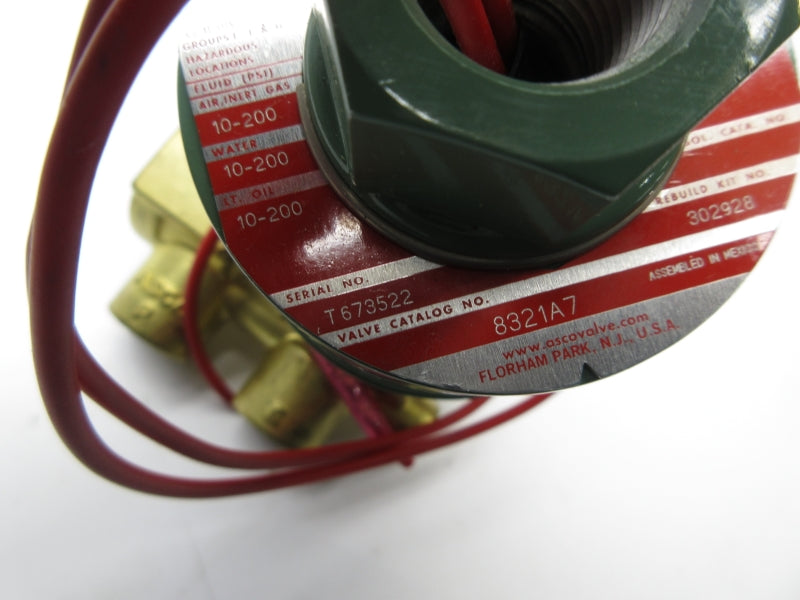 ASCO 8321A7 110/120V 10-200PSI 1/4" UNMP