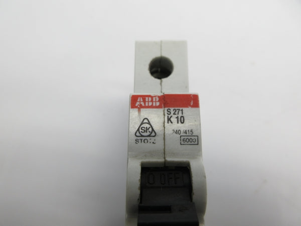 ABB S271 K10 240/415V 10A UNMP