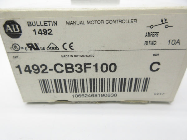 ALLEN BRADLEY 1492-CB3F100 SER. A 277V 10A NSMP