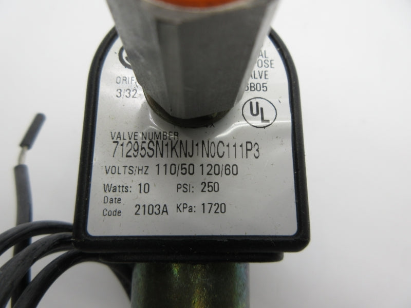 PARKER 71295SN1KNJ1N0C111P3 110/120V 250PSI NSNP