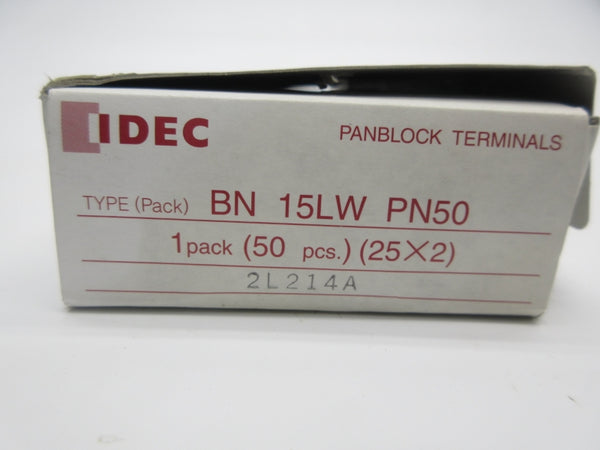 IDEC BN 15LW PN50 (PKG OF 50) NSMP