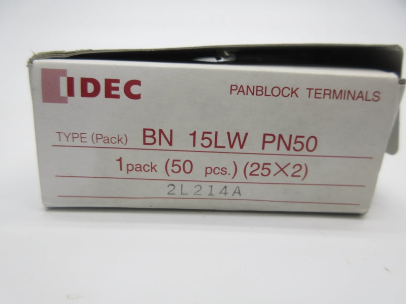 IDEC BN 15LW PN50 (PKG OF 50) NSMP