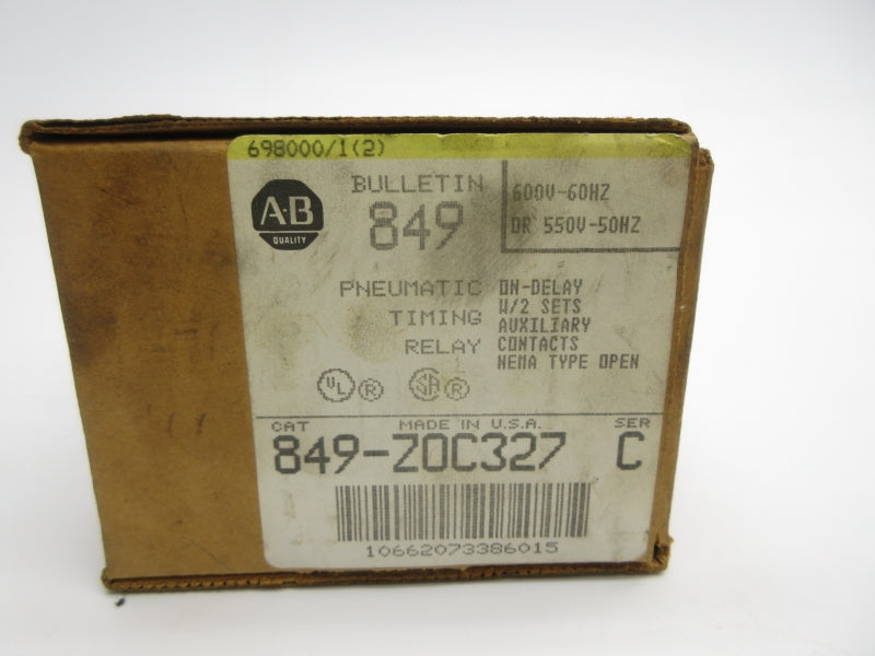 ALLEN BRADLEY 849-ZOC327 SER. C 550/600V (BR/YL) NSMP