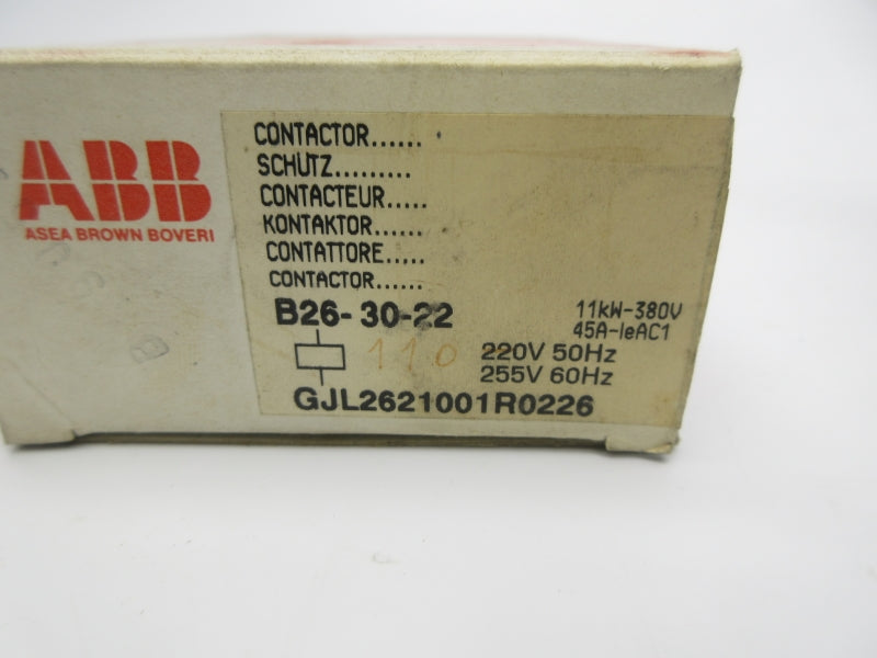 ABB B26-30-22 220/255V NSMP