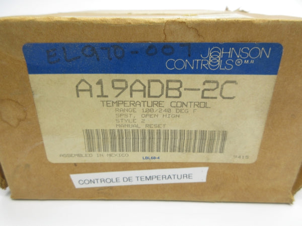 JOHNSON CONTROLS A19ADB-2C 100/240'F NSMP