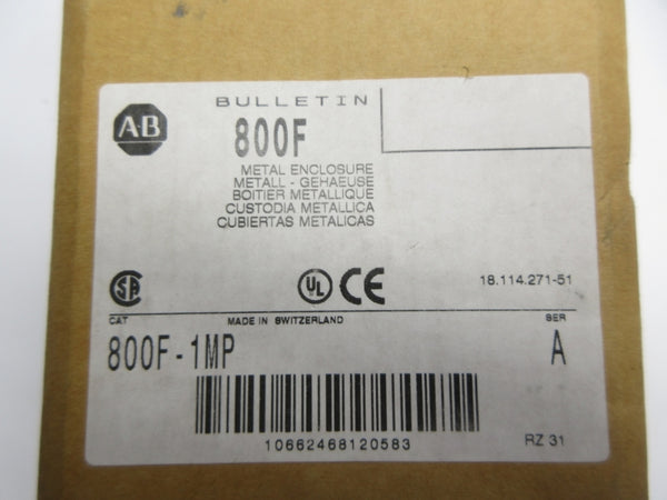 ALLEN BRADLEY 800F-1MP SER. A (BR/WH) NSMP